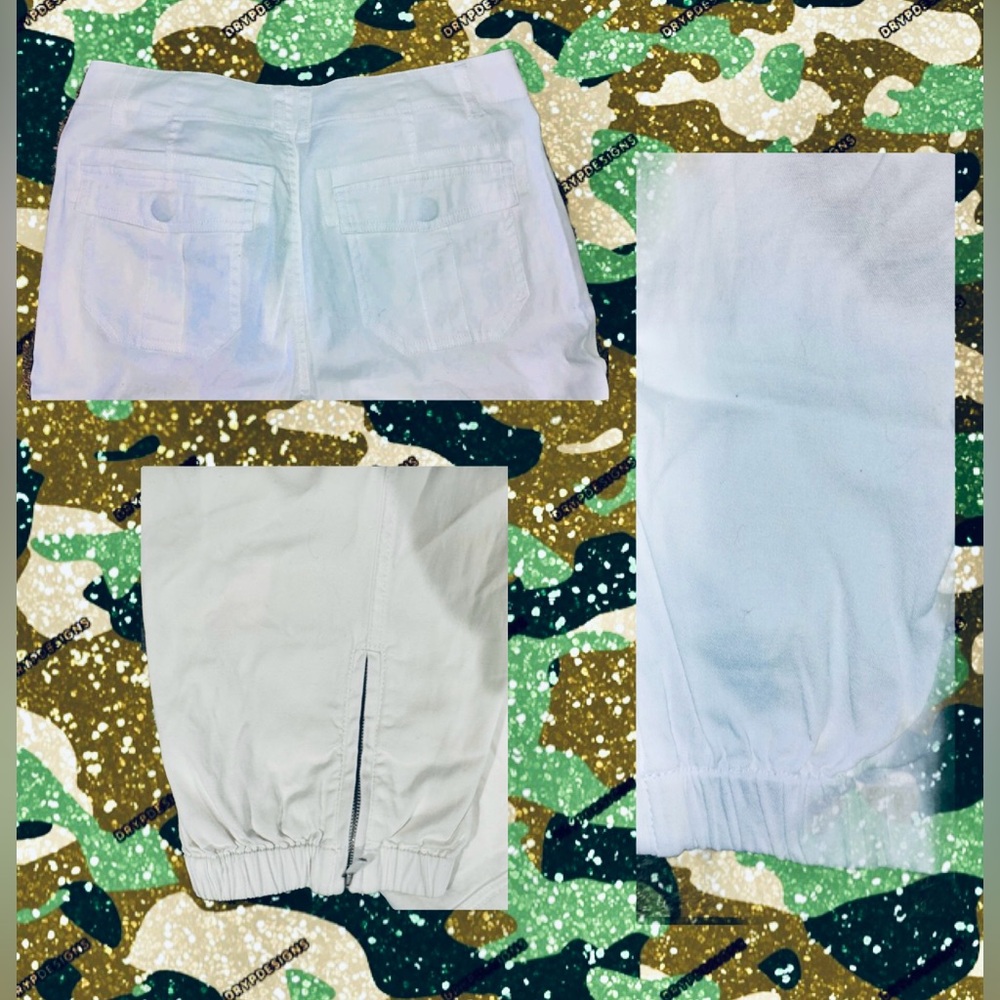Lisa Rinna Collection White Cargo Pants - Picture 4 of 4